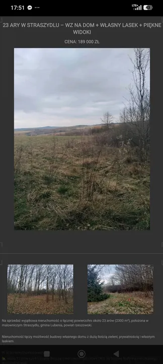 23 ARY W STRASZYDLU – WZ NA DOM + WŁASNY LASEK + PIĘKNE WIDOKI — zdjęcie 1